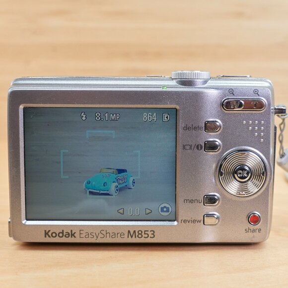 Kodak EasyShare M853 / 8.2MP Digital Camera / 3x Optical Zoom / Silver / Tested - Picture 6 of 8